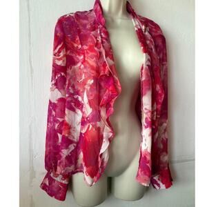 90s watercolor blouse